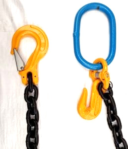 chain and hooks for cargo securing